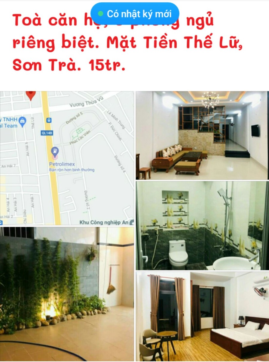 Cho thuê nhà nguyên căn mặt tiền thế Lữ, Sơn Trà, Đà Nẵng
