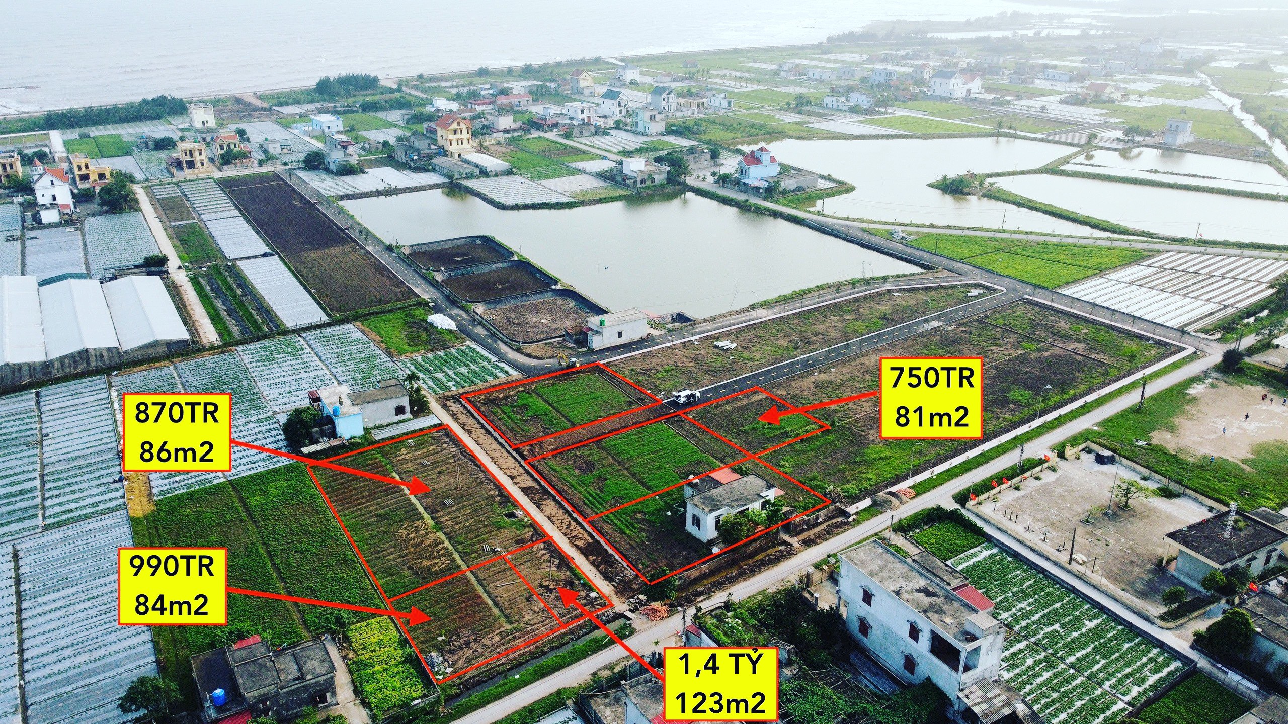 Bán đất nền ven biển Quất Lâm- Nam Định đã có sổ giá 700tr/lô