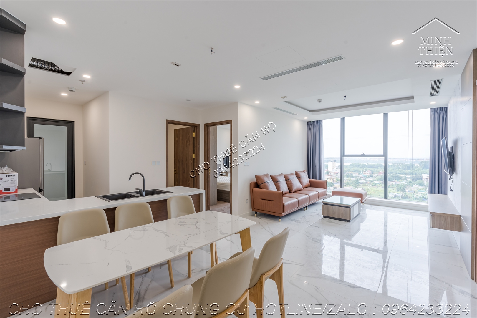 (Chung Cư Sunshine City KĐT Ciputra Cho Thuê) Căn 2 Ngủ 1 Đa Năng Full Nội Thất Cao Cấp