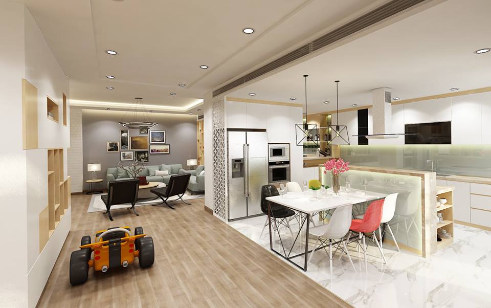 Cho thuê căn hộ chung cư CT2 Nghĩa Đô, 172m2, 3 phòng ngủ, full nội thất, mới 100%