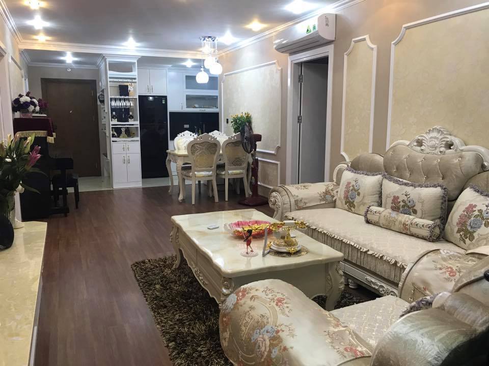Cho thuê Căn hộ chung cư tân cổ điển cao cấp Madarin Garden, DT 114m2, Full đồ