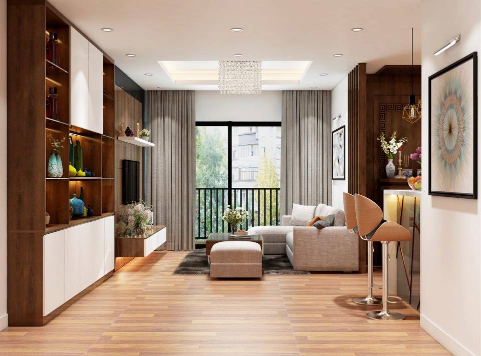 Cho thuê căn hộ chung cư tại Star City Lê Văn Lương, diện tích 110m2, căn hộ thiết kế 2 phòng ngủ, đã trang bị đầy đủ nội thất đẹp