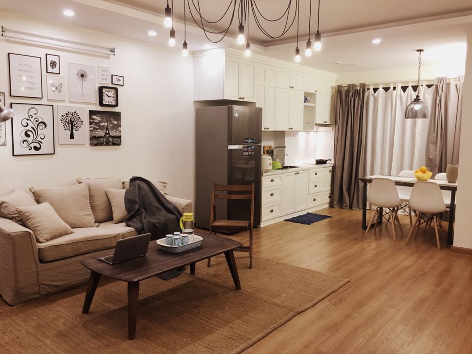 Cho thuê căn hộ chung cư Central Point 219 Trung Kính - Cầu Giấy - Hà Nội, 2 PN, đủ đồ, 16,5 tr/th