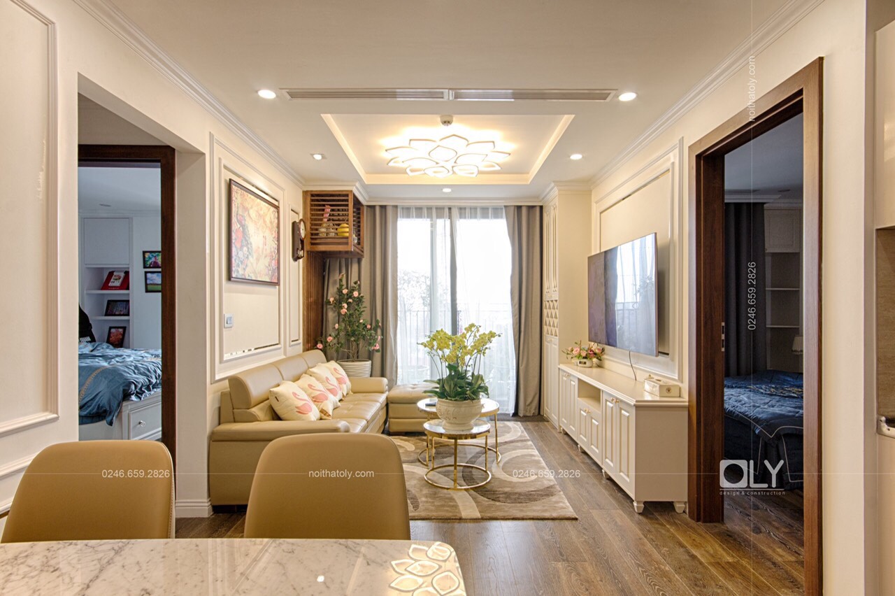 Cho thuê căn hộ chung cư HDI Lê đại hành 2 ngủ view hồ Bảy Mẫu, full đồ như ảnh!