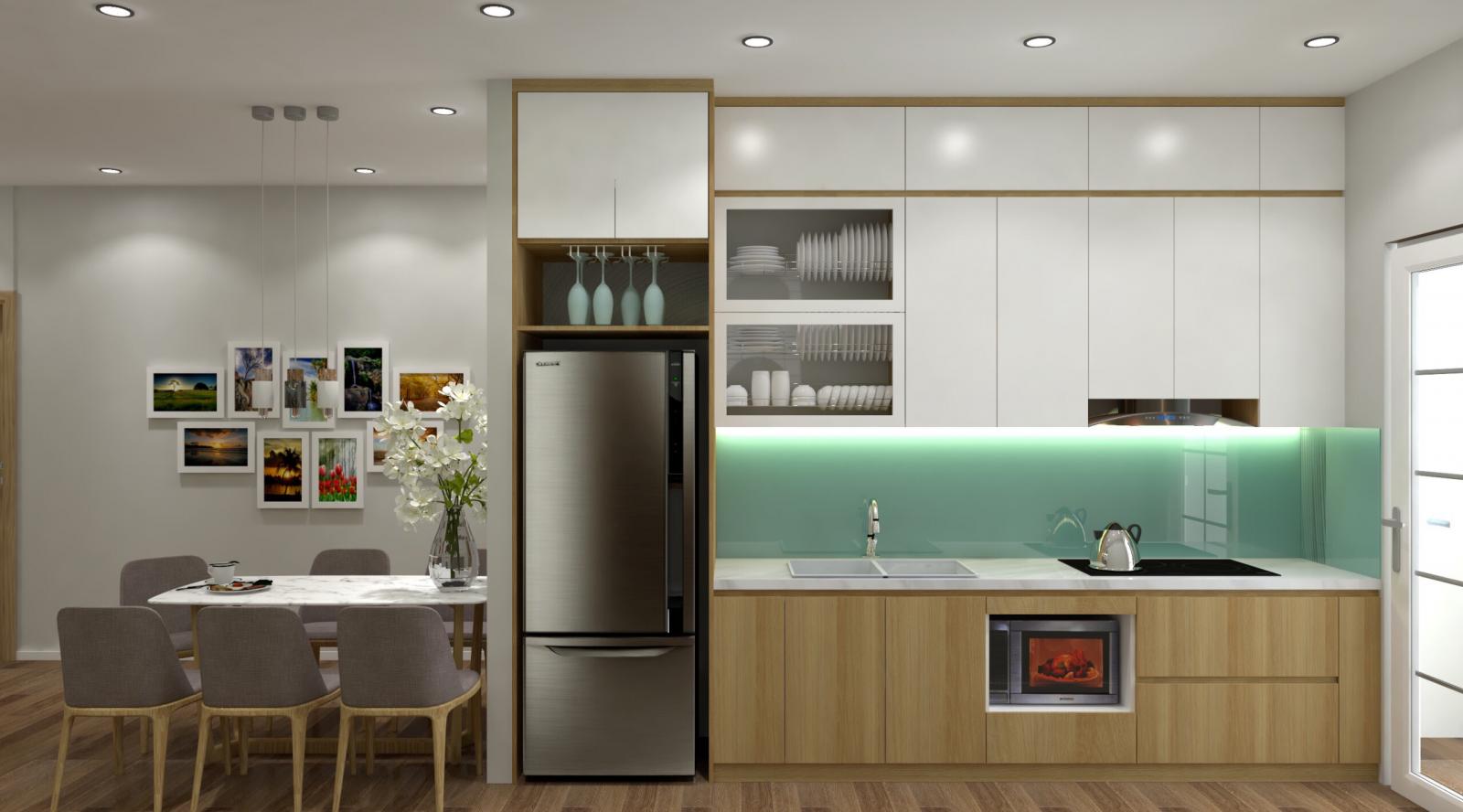 Cho thuê chung cư 789 Bộ Quốc Phòng: 2PN 75m2, giá 7 tr/th, có điều hòa.