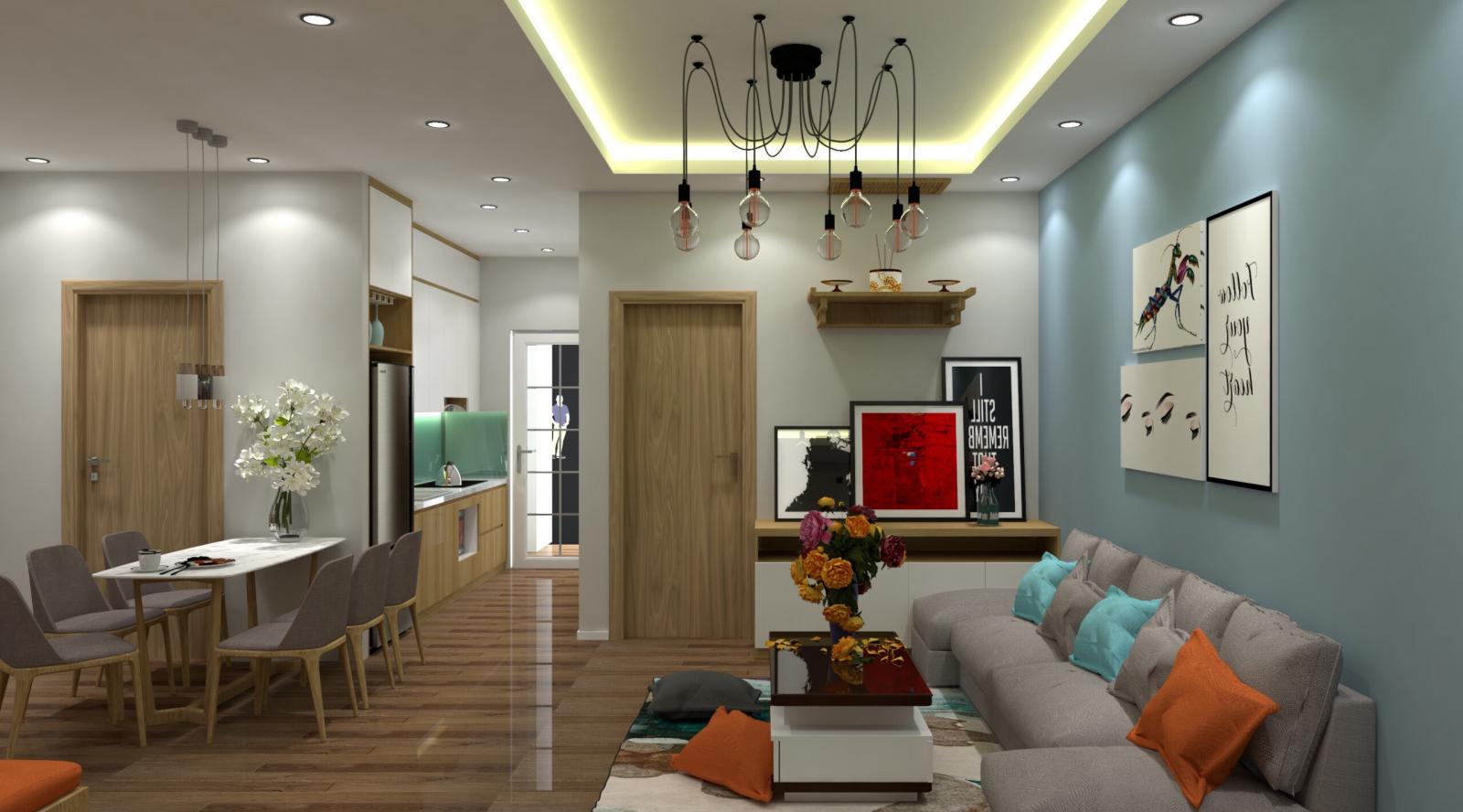 Cho thuê căn hộ chung cư CT3 Nam Cường Cổ Nhuế, full đồ, 2 phòng ngủ, 9 triệu/tháng