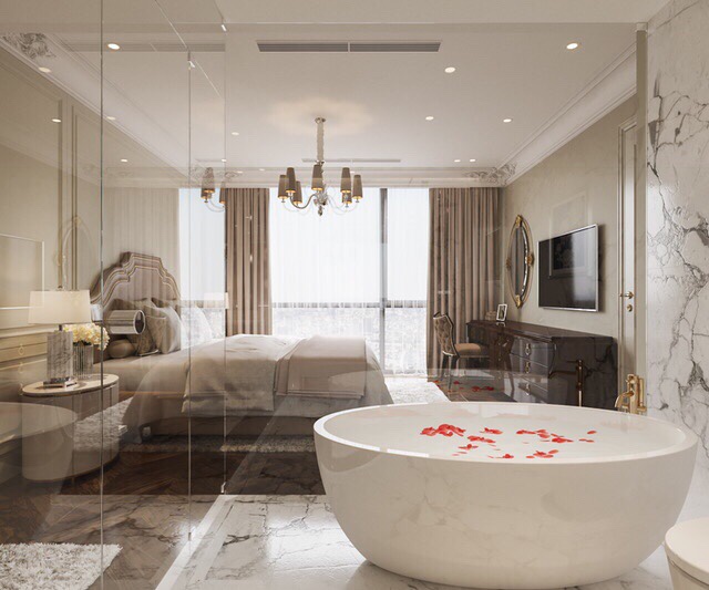 Cho thuê các căn hộ chung cư Sun Grand City Ancora Lương Yên full đồ view sông Hồng