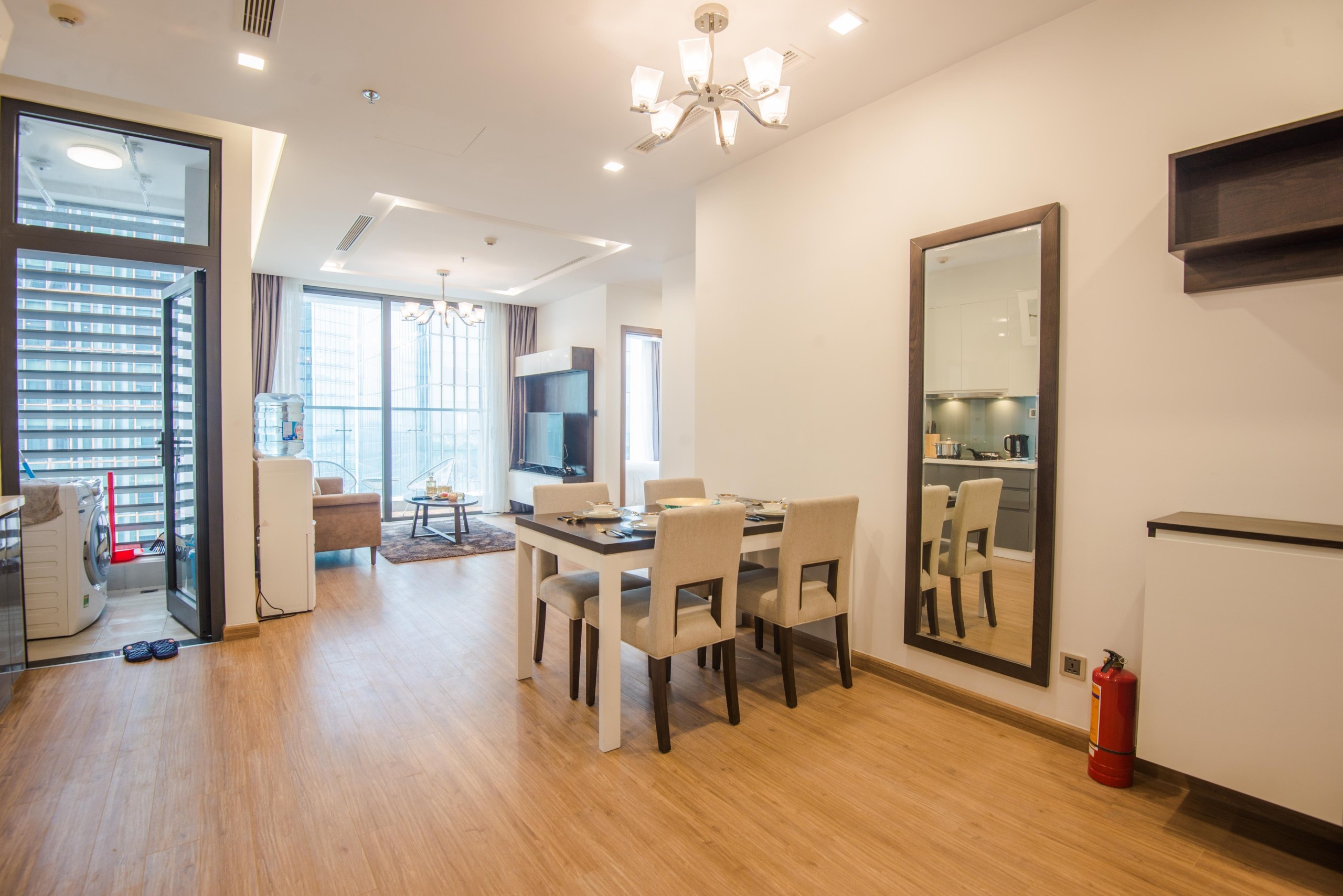 Cho thuê căn hộ chung cư HD Mon City, Mỹ Đinh Nam Từ Liêm 2PN đủ đồ 70m2 giá từ 9tr/tháng có TL