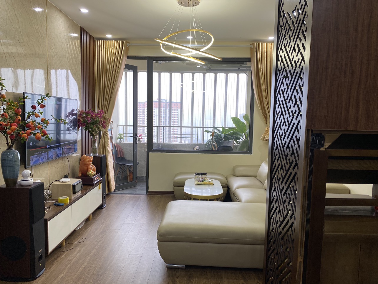 Cho thuê căn hộ chung cư Tháp Doanh Nhân, Hà Đông căn 60m 2PN full đồ mới 100% vào ở ngay