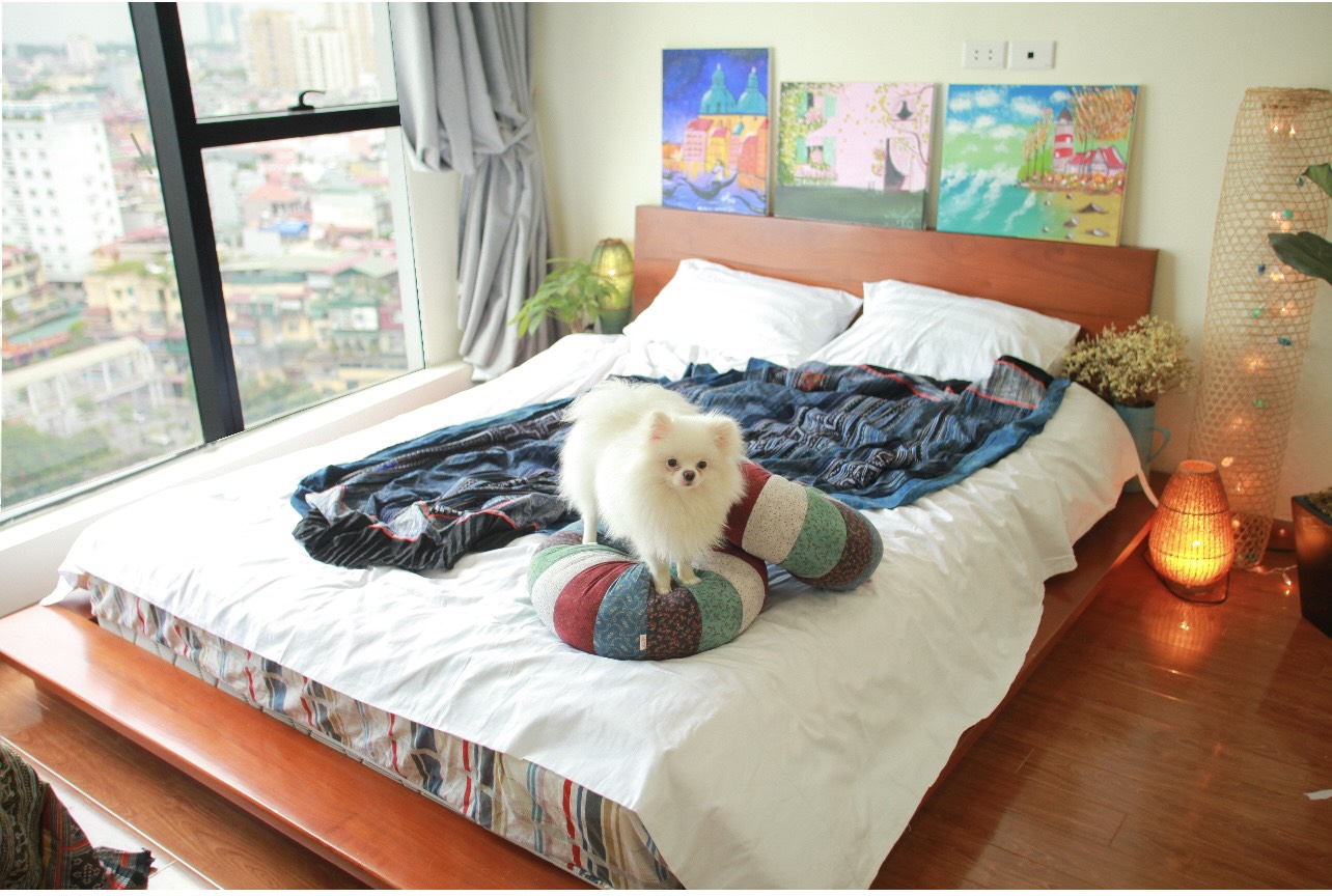 Cho thuê nhà tại khu Hemisco – Khu đô thị Xa La, dt 90m2, 2 PN, 2 WC.