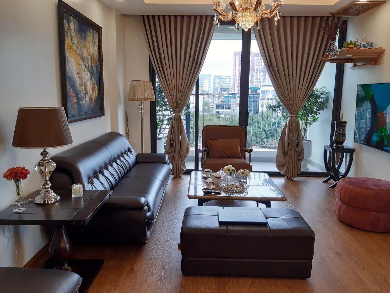 Cho thuê chung cư The Park Home, 80m, 2 phòng ngủ, đủ đồ