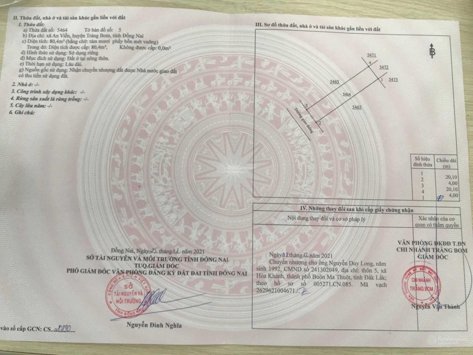 Bán đất vị trí đẹp khu dân cư An Viễn mua là lời ngay chỉ 1ty8 nền