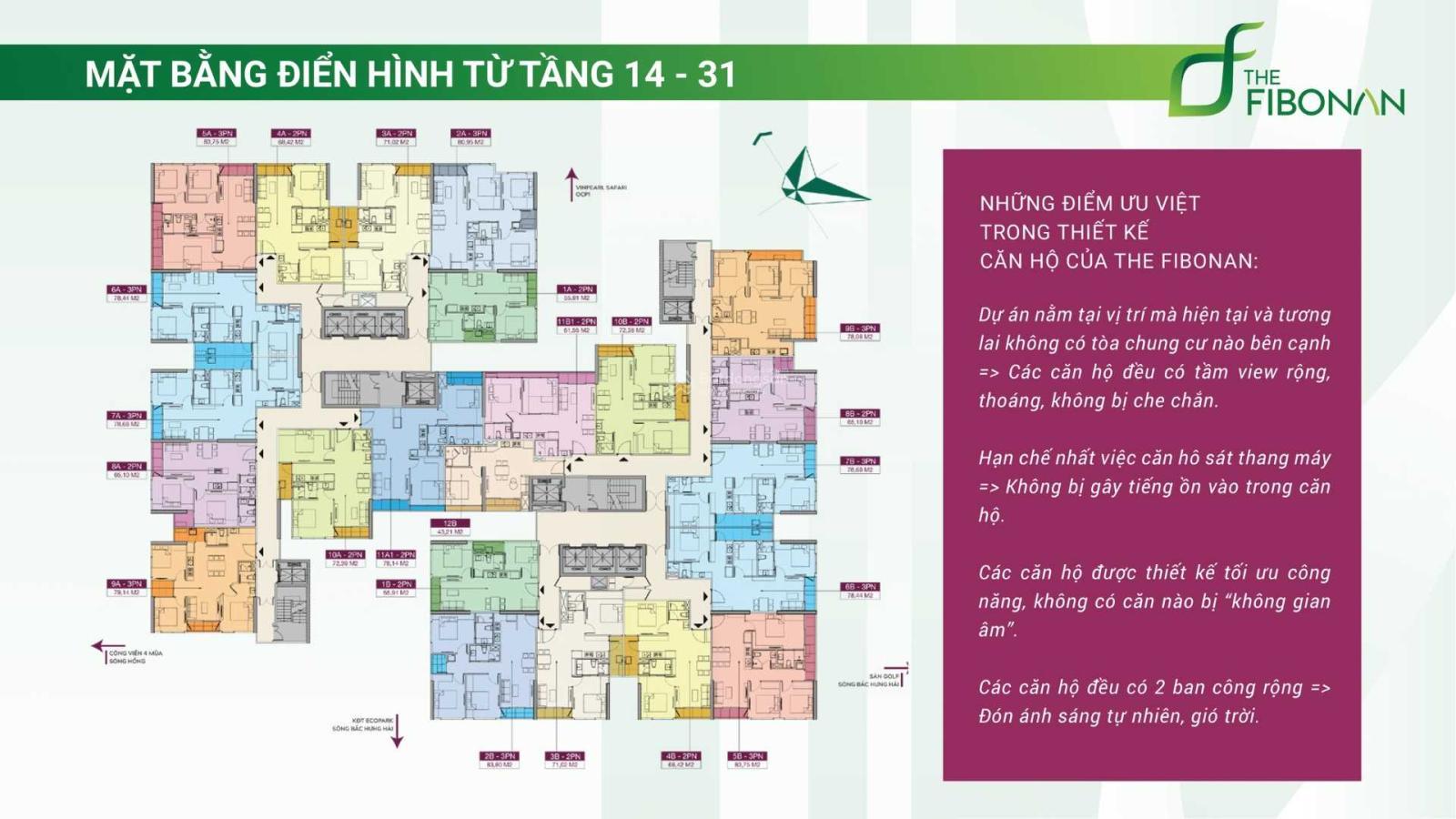 Em Trường CĐT Bán Quỹ độc quyền đẹp nhất dự án Fibonan. Ưu tiên căn đẹp, tầng đẹp cho KH