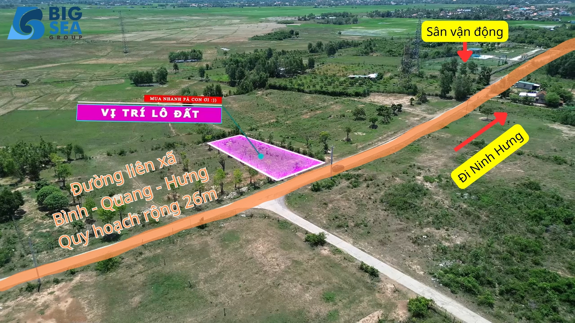 Cắt lỗ 904m2 mặt đường liên thôn quy hoạch 24m Ninh Hòa - Khánh Hòa
