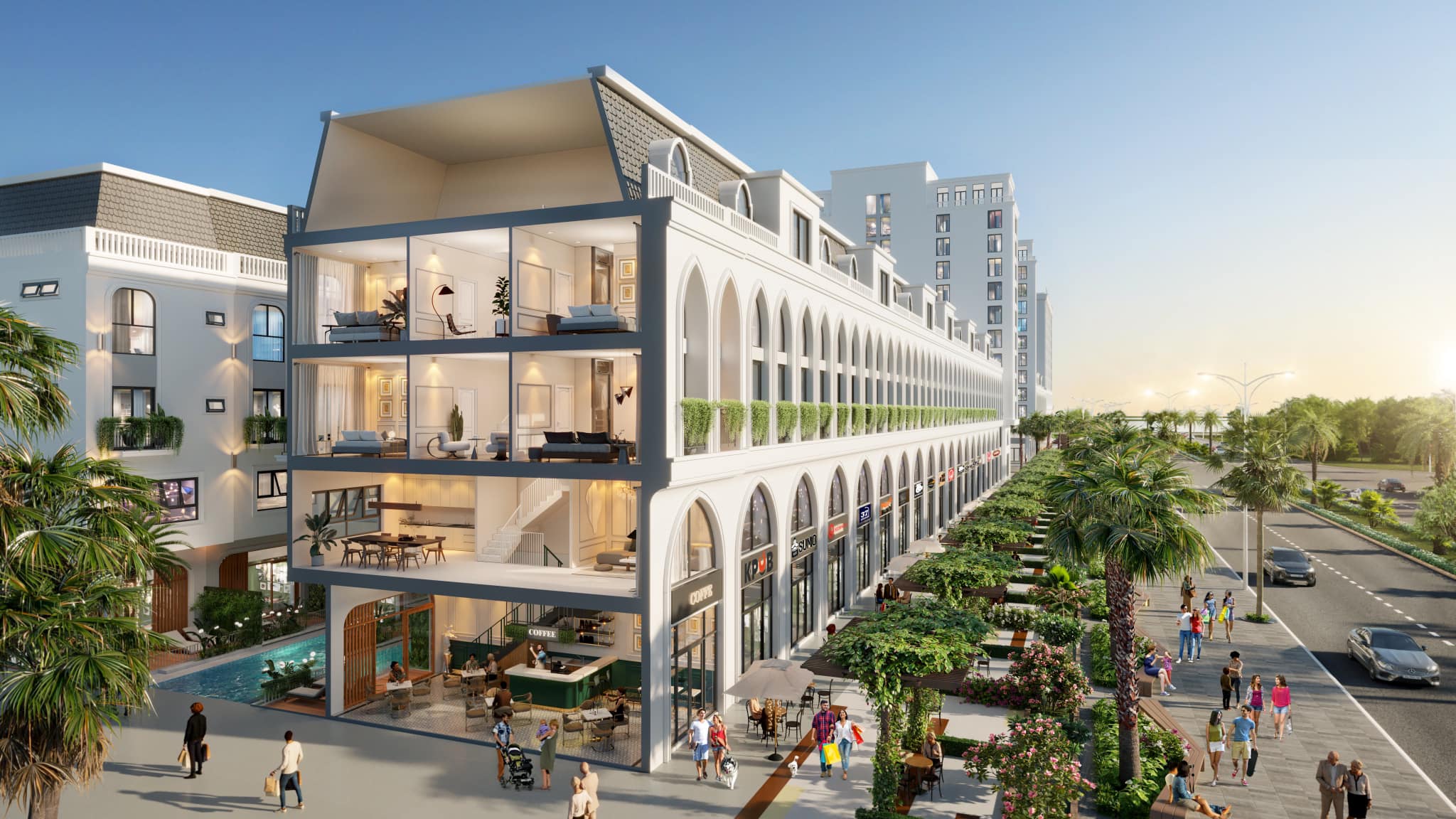 Lynn Time Phú Yên - shophouse thương mại trong quần thể nghỉ dưỡng trong lòng đại đô thị Phú Yên