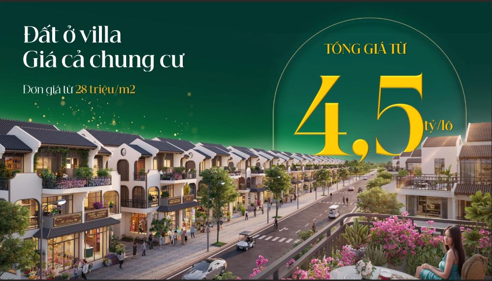 Đất nền chỉ từ 25tr/m2 Hội An Legacity dự án lớn đầy đủ tiện ích nằm ngay trung tâm Hội An - Quảng Nam