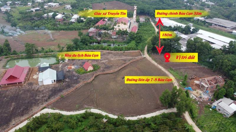 Bán 1000m2 Đất View Suối xã Bàu Cạn, Mặt Tiền Đường 40m