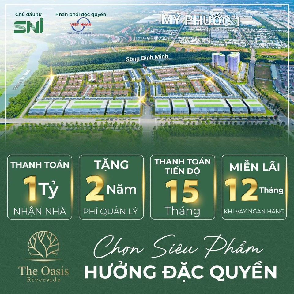 Siêu phẩm độc quyền phân khu The Prime tại The Oasis Riverside