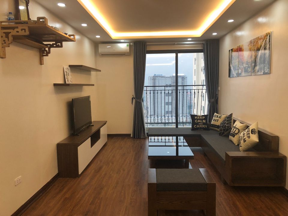 Cho thuê chung cư An Bình City 90m2 thiết kế 3 phòng ngủ, 2 vệ sinh, 2 logia.