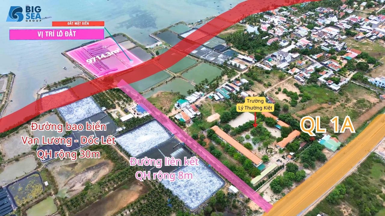 Siêu phẩm 9714,3m2 quy hoạch full thổ cư mặt biển Vạn Ninh, Khánh Hòa