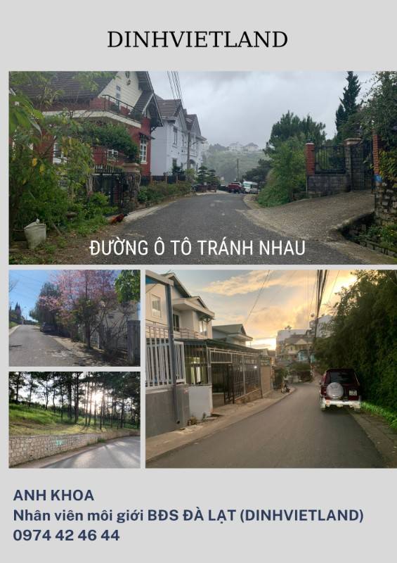 Bán 567m2 đất thổ, nghỉ dưỡng, Lý Nam Đế, Phường 8, TP Đà Lạt, 26 tỷ