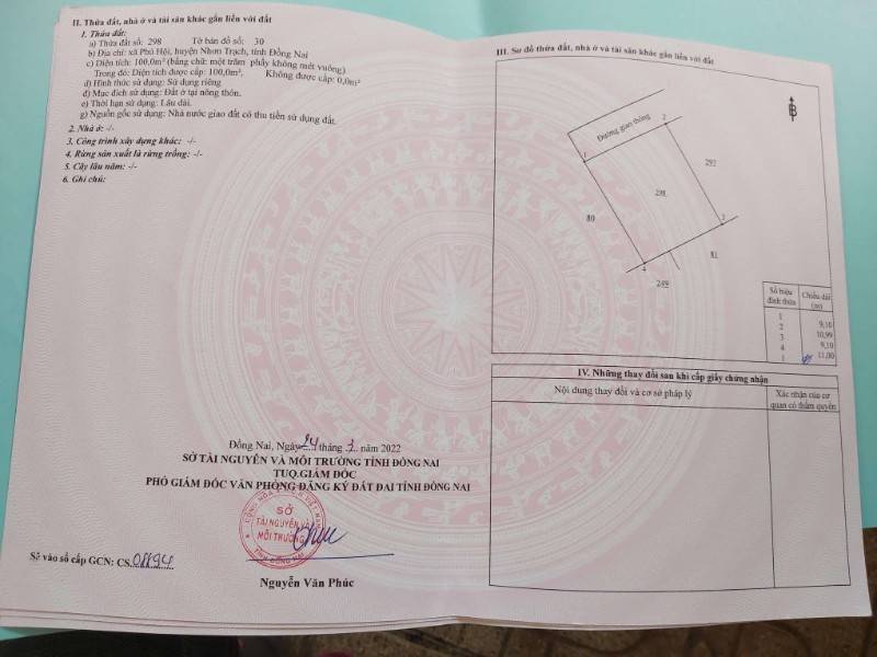 Cần bán 9.1 x 11 hẻm ô tô đường Cây Dầu - gần TT Huyện, cao tốc, gần 6 khu CN!