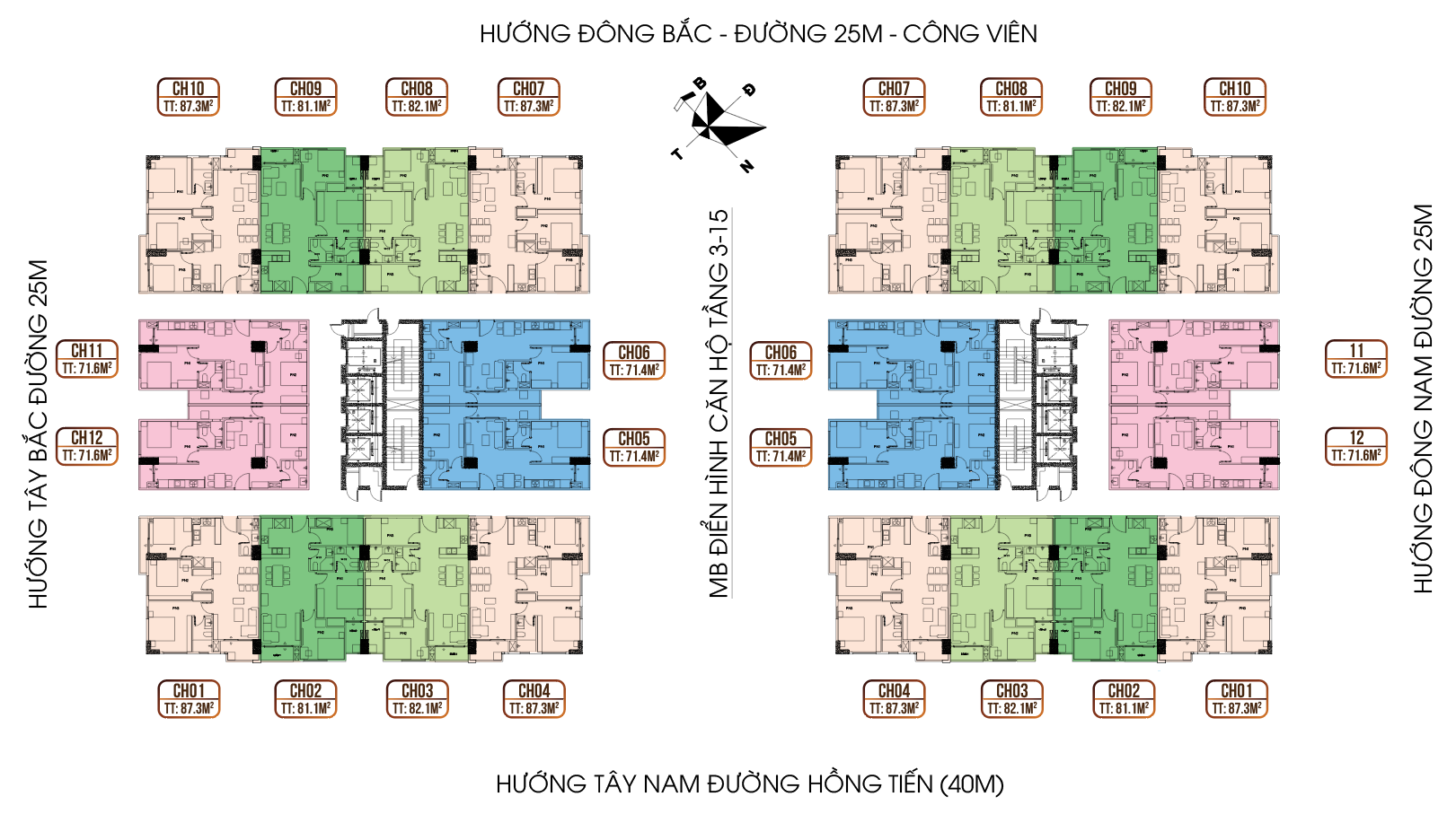 Bán căn góc 3PN dự án HC Golden City. Nhận nhà ở ngay, bàn giao full nội thất cao cấp.