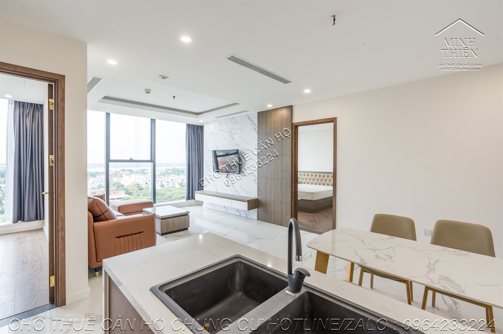 (Chung Cư Sunshine City KĐT Ciputra Cho Thuê) Căn 2 Ngủ 1 Đa Năng Full Nội Thất Cao Cấp