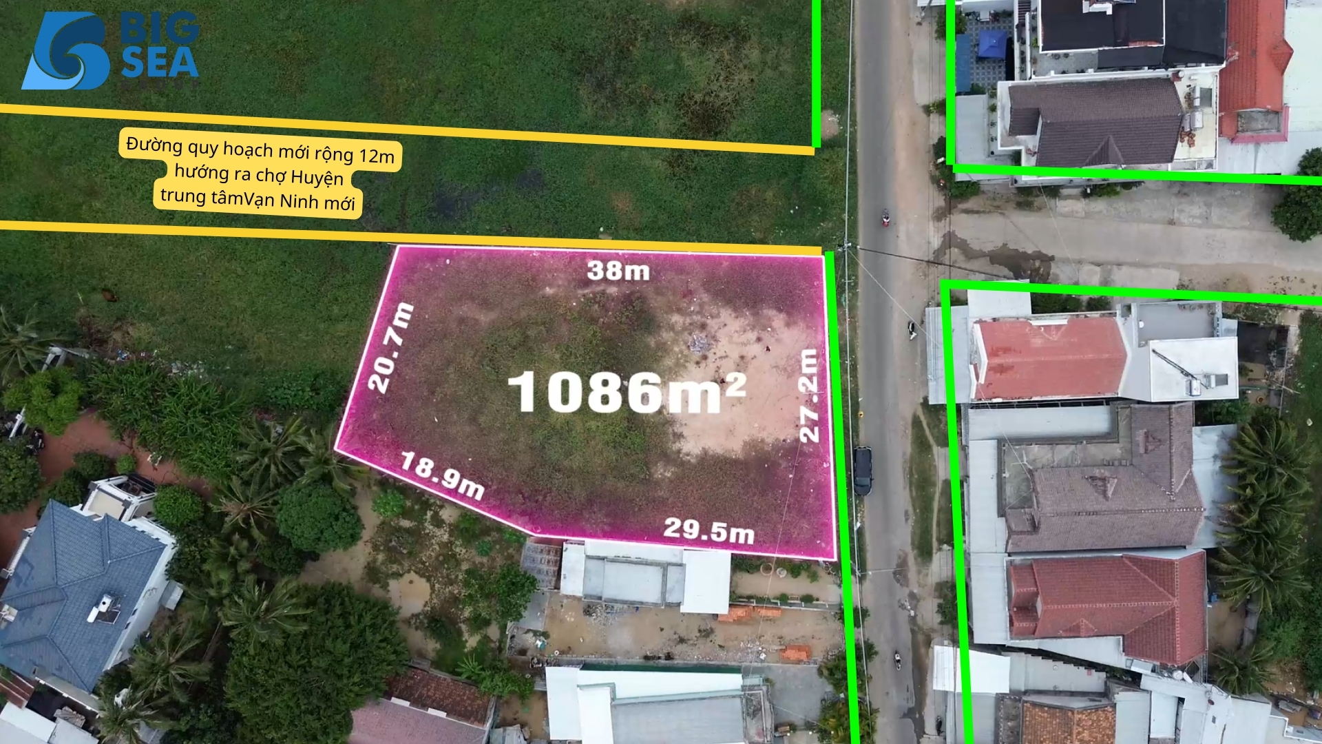Hàng Fo chưa qua đầu tư 1086,6m2 quy hoạch full thổ cư Vạn Ninh - Khánh Hòa
